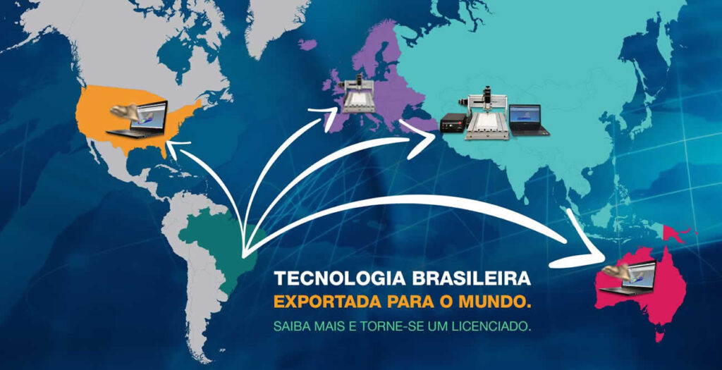 Tecnologia exportada para o mundo