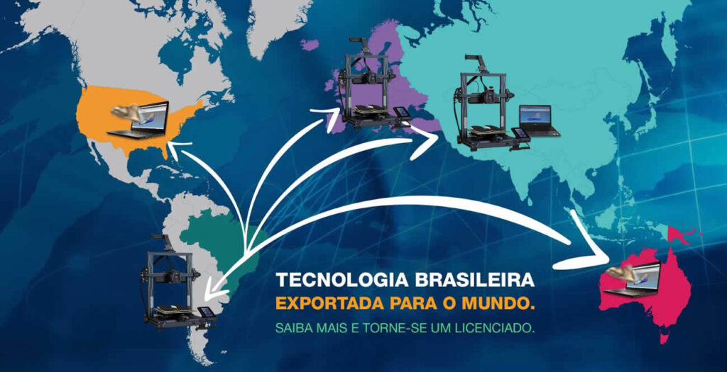 Tecnologia exportada para o mundo